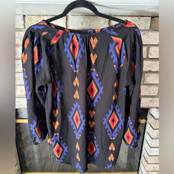 Lucky Brand Aztec blouse - Picture 4 of 6